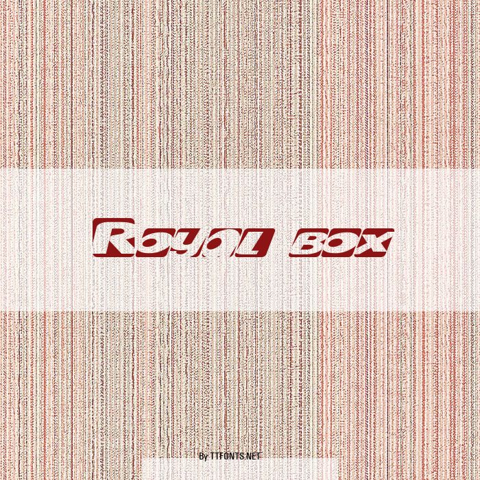 Royal box example